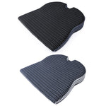 QFC040 Cuscino per seggiolino auto in memory foam addensato a forma di U, Black, Grey