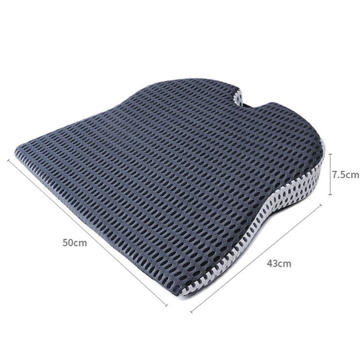 QFC040 Cuscino per seggiolino auto in memory foam addensato a forma di U, Black, Grey
