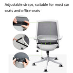 QFC040 Cuscino per seggiolino auto in memory foam addensato a forma di U, Black, Grey