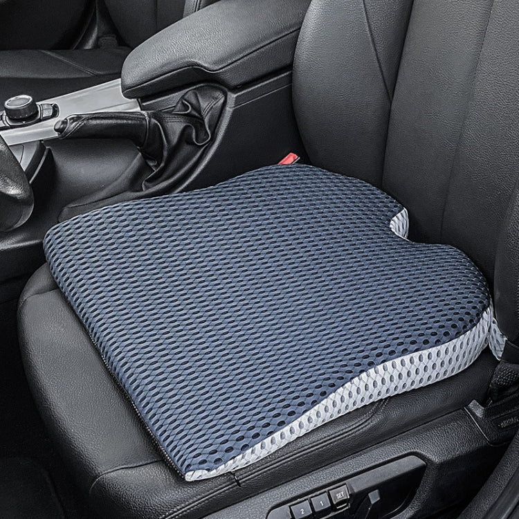 QFC040 Cuscino per seggiolino auto in memory foam addensato a forma di U, Black, Grey