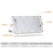 Proiettore LED RGB da esterno 50W impermeabile IP66