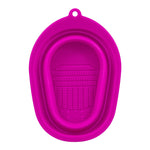 Tampone per la pulizia del soffio di pennelli per trucco in silicone da 2 pezzi