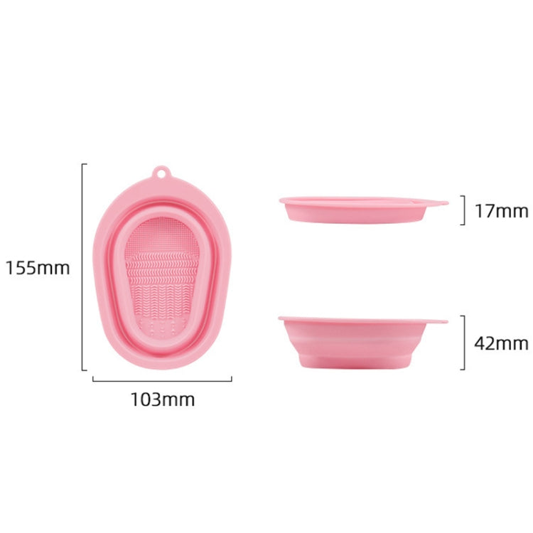 Tampone per la pulizia del soffio di pennelli per trucco in silicone da 2 pezzi