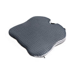 Cuscino per seggiolino auto in memory foam traspirante e addensato, QFC047 Black, QFC047 Gray