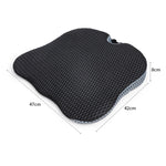 Cuscino per seggiolino auto in memory foam traspirante e addensato, QFC047 Black, QFC047 Gray