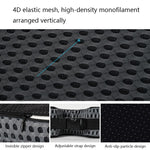 Cuscino per seggiolino auto in memory foam traspirante e addensato, QFC047 Black, QFC047 Gray