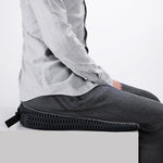 Cuscino per seggiolino auto in memory foam traspirante e addensato, QFC047 Black, QFC047 Gray