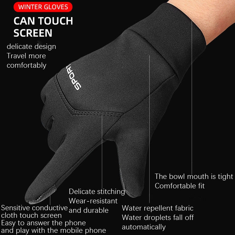 Guanto antiscivolo in velluto per sport all'aria aperta, M, L, XL