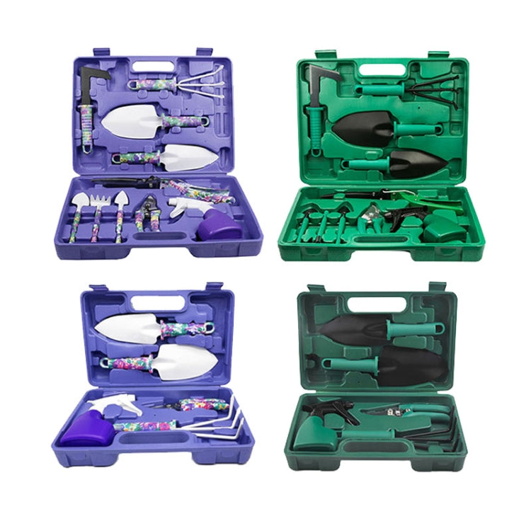 YL025 Set di attrezzi da giardinaggio in vaso, 10 PCS / Set (Purple ), 10 PCS / Set (Green), 5 PCS / Set (Purple), 5 PCS / Set (Green)