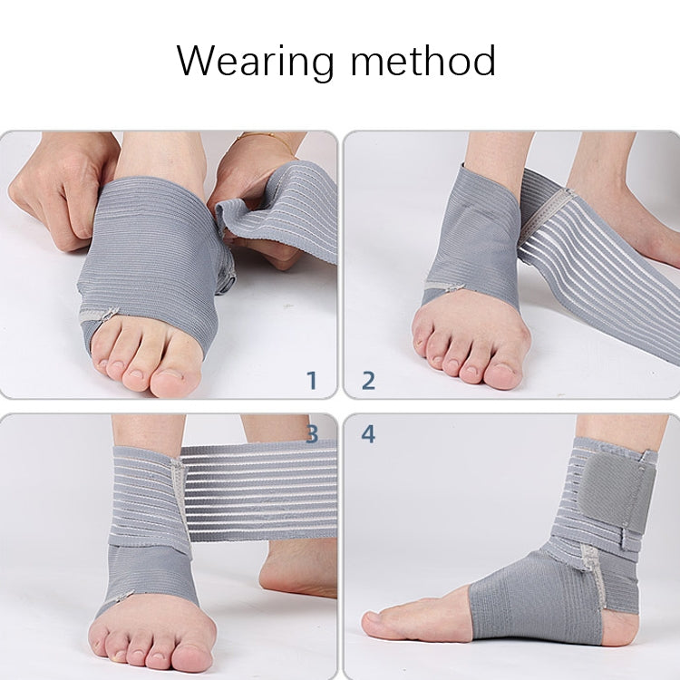 Supporto per caviglia a compressione con bendaggio anti-distorsione per uomo e donna, Compression Ankle Support (Grey), Compression Ankle Support (Black)