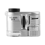Mini microscopio portatile 60X con luce UV e LED