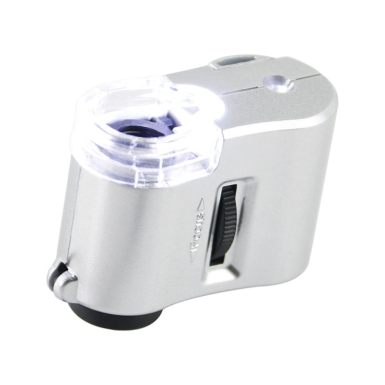 Mini microscopio portatile 60X con luce UV e LED
