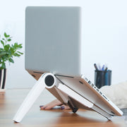UP-1S Supporto per laptop pieghevole Supporto da tavolo per tablet per telefono cellulare, Black, White