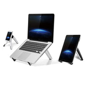 UP-1S Supporto per laptop pieghevole Supporto da tavolo per tablet per telefono cellulare, Black, White