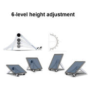 UP-1S Supporto per laptop pieghevole Supporto da tavolo per tablet per telefono cellulare, Black, White