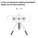 UP-1S Supporto per laptop pieghevole Supporto da tavolo per tablet per telefono cellulare, Black, White