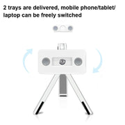 UP-1S Supporto per laptop pieghevole Supporto da tavolo per tablet per telefono cellulare, Black, White
