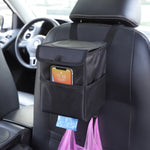 Pattumiera multifunzionale pieghevole per auto 21x15.5x15 cm