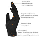Guanti antiscivolo per sport fitness a pressione in fibra di rame, dimensioni:, S, M, L
