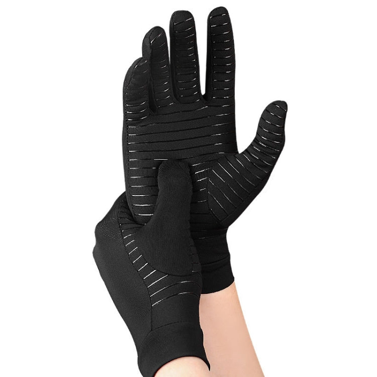 Guanti antiscivolo per sport fitness a pressione in fibra di rame, dimensioni:, S, M, L