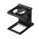 Lente d'ingrandimento pieghevole con doppia luce LED 10X
