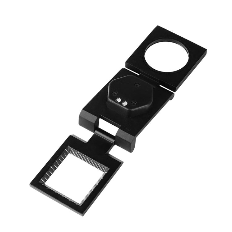 Lente d'ingrandimento pieghevole con doppia luce LED 10X
