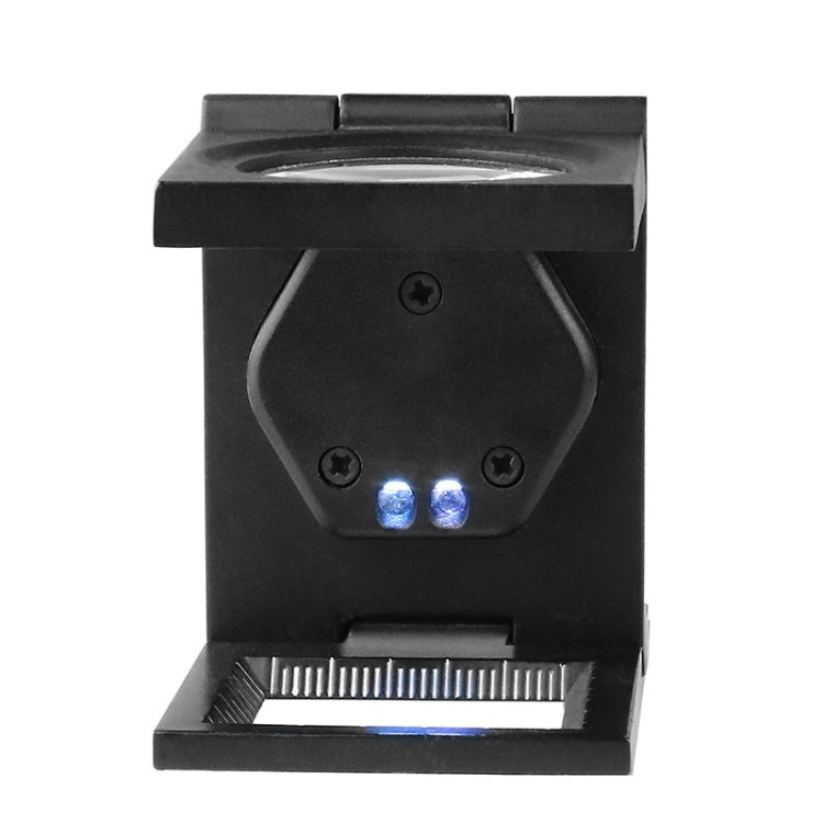 Lente d'ingrandimento pieghevole con doppia luce LED 10X