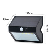 Lampada da parete solare a 48 LED con sensore di movimento