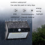 Lampada da parete solare a 48 LED con sensore movimento