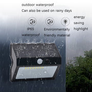 Lampada da parete solare a 48 LED con sensore di movimento