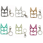 2 pezzi 6 in 1 apribottiglie multifunzionali in lega di zinco con portachiavi, Black, Silver, Gold, Bright Green, Grass Green, Pink