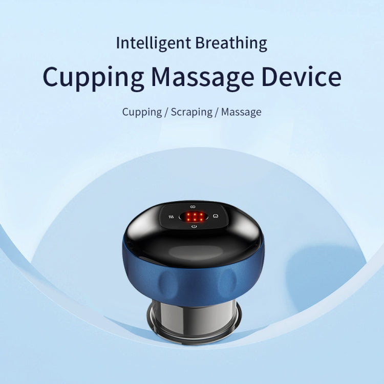 Dispositivo elettrico per massaggio a coppettazione, 6-speed USB Plug-in, Blue, Black, Red Wine, 6-speed Charging