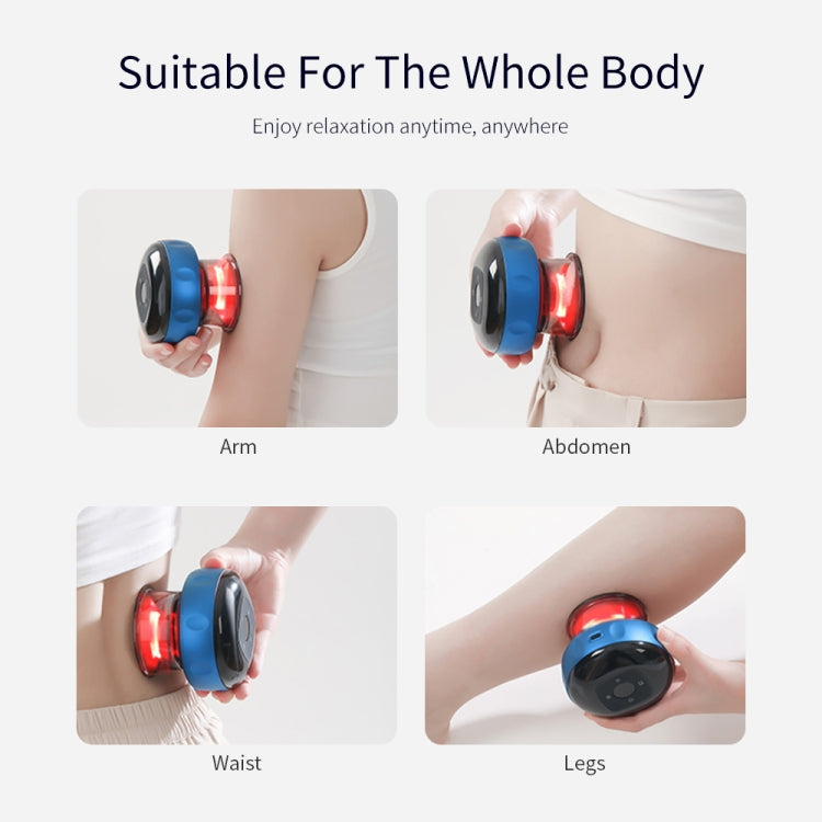 Dispositivo elettrico per massaggio a coppettazione, 6-speed USB Plug-in, Blue, Black, Red Wine, 6-speed Charging