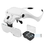 Lente d'ingrandimento da testa 1x 1.5x 2x 2.5x 3.5x con LED