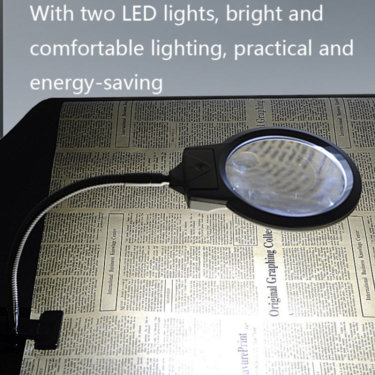 Lente d'ingrandimento a clip 2,25X e 5X con luce LED