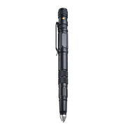 P08 LED per esterni con finestra lampeggiante in acciaio al tungsteno che rompe la penna di autodifesa, Black, Gold, Grey