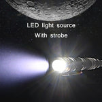 Penna autodifesa LED con punta in tungsteno e luce strobo