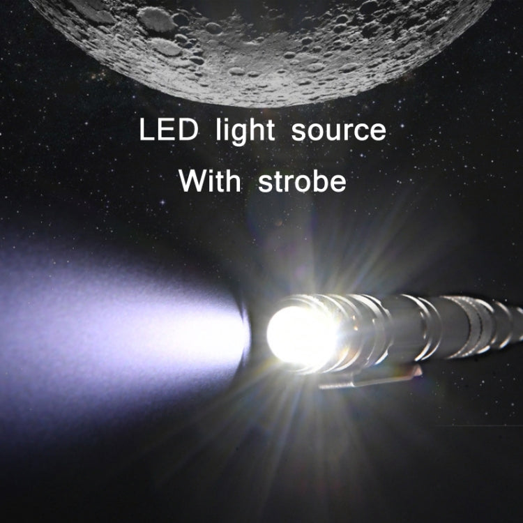Penna autodifesa LED con punta in tungsteno e luce strobo