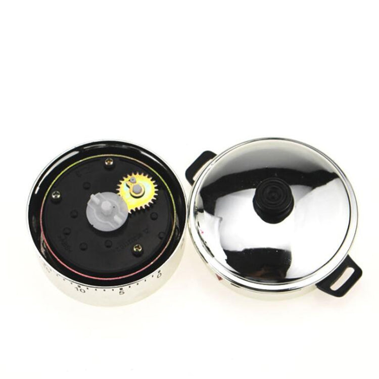 2 PCS T404 Timer meccanico a forma di pentola a pressione per cucina domestica, T404 Mechanical Timer
