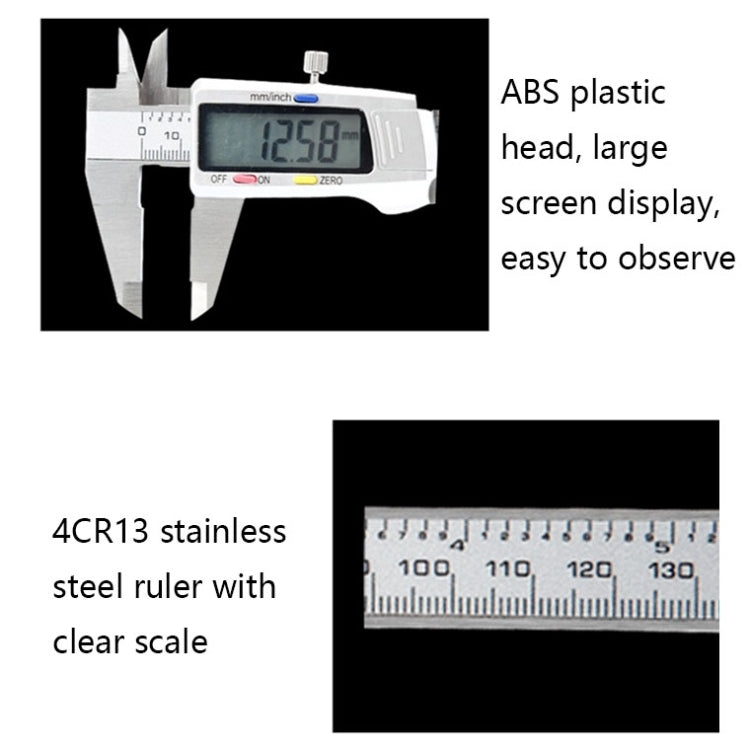 Calibro digitale elettronico in acciaio inossidabile JS-04, JS-04