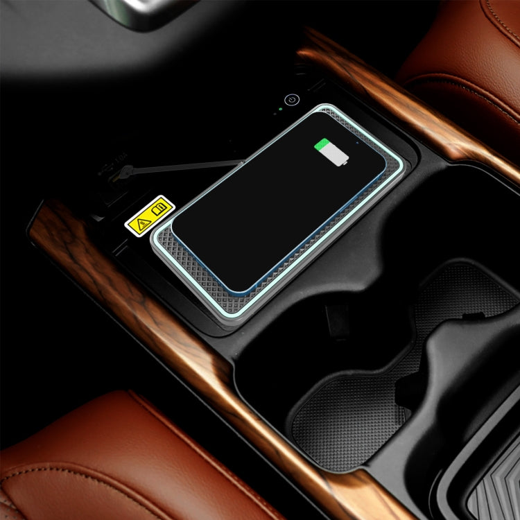C1-PRO 2 in 1 Tappetino antiscivolo per ricarica wireless per auto con luminoso per AirPods / iPhone, C1PRO Black