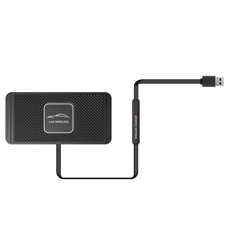 Tappetino antiscivolo per ricarica wireless per auto QI da 15 W, C1 30cm Cable