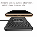 Tappetino antiscivolo per ricarica wireless per auto QI da 15 W, C1 30cm Cable