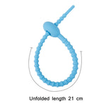 Cinturini in silicone per cavi dati 21 cm colorati