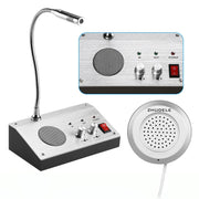 ZHUDELE ZDL-9908 Walkie-talkie bidirezionale da finestra Banca/ospedale/stazione/amplificatore per microfono da banco, spina europea