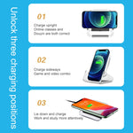 Caricabatterie wireless verticale 3 in 1 compatibile iPhone