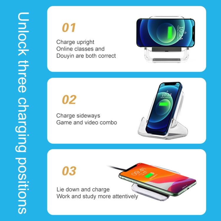 Caricabatterie wireless verticale 3 in 1 compatibile iPhone