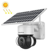 SHIWOJIA Telecamera IP a cupola solare WiFi impermeabile, supporto audio bidirezionale e rilevamento del movimento PIR e visione notturna e scheda TF, SHIWOJIA