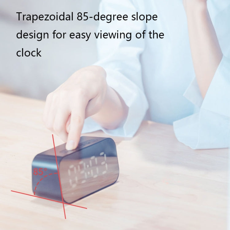 Havit M3 Subwoofer Mini Mirror Clock Altoparlante Bluetooth, Spsc:, 1200mAh (Black）, 1200mAh (White), 2200mAh (Black), 2200mAh (White)