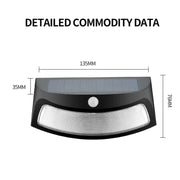 Lampada da parete solare da giardino a 8 LED